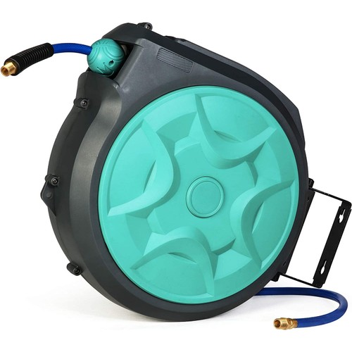 59ft Garden Air Hose Reel, Portable Auto Rewind Retractable Reel Wall Mount